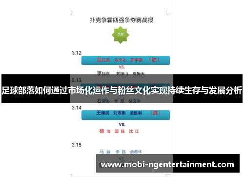 足球部落如何通过市场化运作与粉丝文化实现持续生存与发展分析
