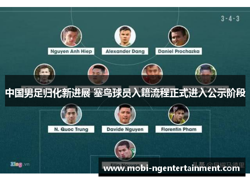 中国男足归化新进展 塞鸟球员入籍流程正式进入公示阶段